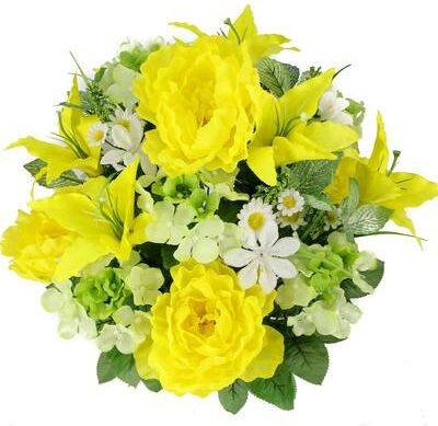Admired by Nature 24-stem Faux Tiger Lily and Peony Mixed Bouquet