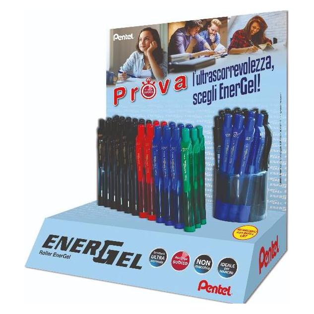 Pentel Tischständer, Rollerballpen, verschiedene Farben, Energel (0100941)