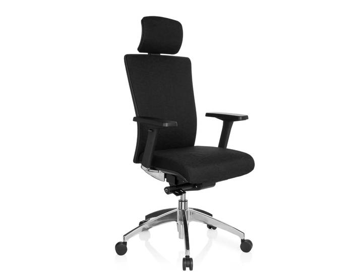 ASTRA LUX Stoff - Profi Bürostuhl Schwarz