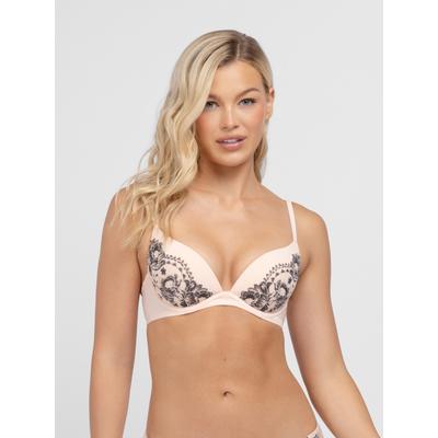 Push-up-BH DORINA "Nadia", Damen, Gr. 85, Cup E, pink, Obermaterial: 68% Polyamid, 20% Polyester, 12% Elasthan, BHs Push-up-BH