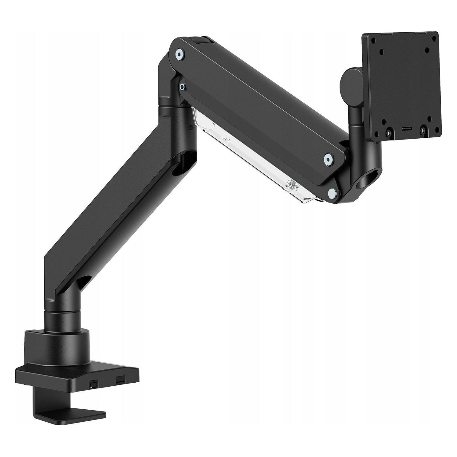 Maclean MC-968 Doppelarm-Monitorhalterung mit Gasfeder 17-57 Zoll 27kg (Tisch, 57", 27 kg) (MC-968)