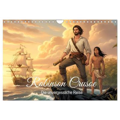 Robinson Crusoe – Die unvergessliche Reise (Wandkalender 2027 DIN A4 quer), CALVENDO Monatskalender