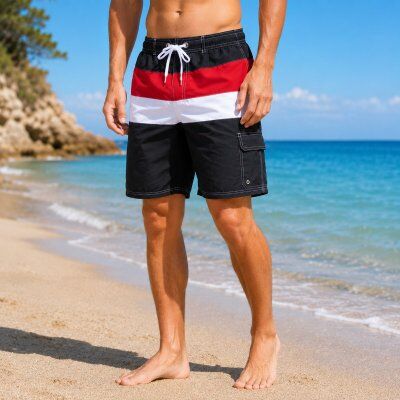 Badshorts herr Pacific Challenge 20 - svart (Storlek: L)