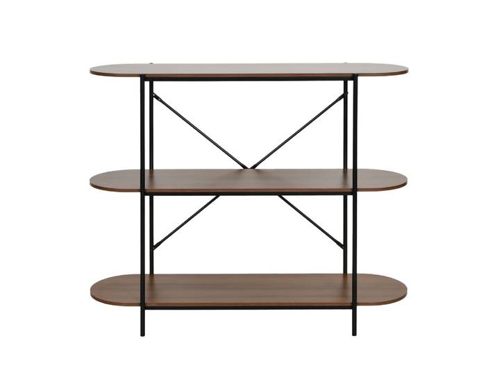 Etagère En Bois Et Métal L115cm - Bois Foncé - Janna