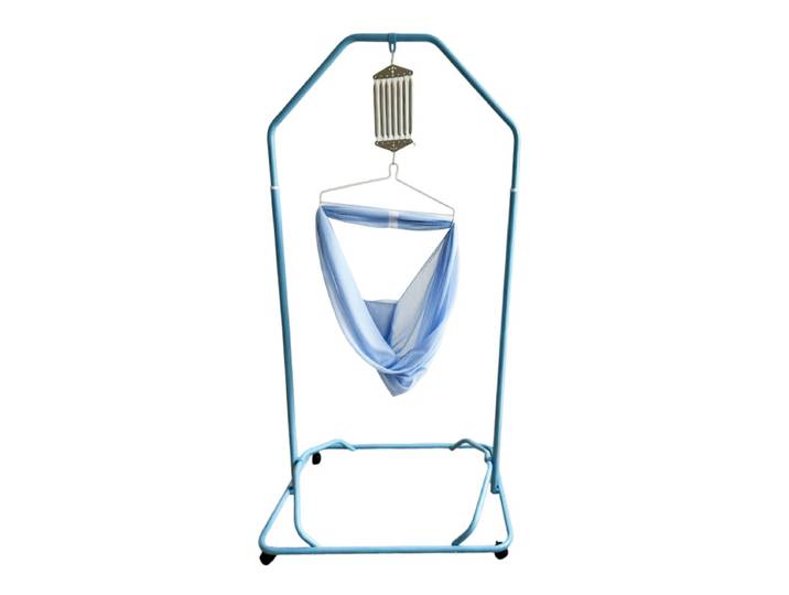 Berceau suspendu pliable pour bébé avec roues, hamac à bascule pour nouveau-né, ensemble complet avec 7 ressorts, filet respirant pour berceau, nourrisson