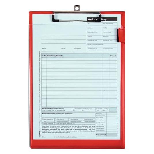 Eichner Auftragstasche mit Klettverschluss DIN A4 rot (A4) (9015-00671)