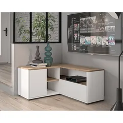 TemaHome »Angle« TV-Schrank 90 Weiß mit Eiche