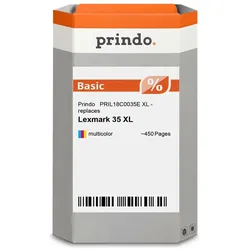 Prindo, Druckerpatrone, kompatibel mit Lexmark 18C0035E  mehrere Farben