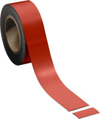Magnetband, hellrot, 50 x 10000 mm