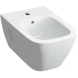 Geberit Renova Plan Wand-Bidet 500380011 weiß, teilgeschlossene Form, mit Überlauf