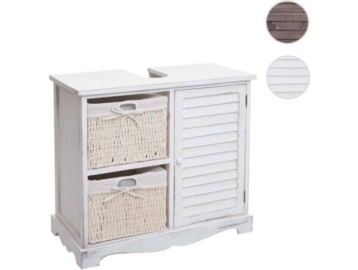 MCW Meuble sous-vasque MCW-H20 60x65x31cm ~ shabby blanc