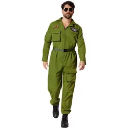 tectake® Herrenkostüm Air Force Pilot