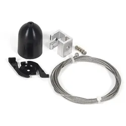 Wever & Ducré Zubehör für 3-Phasen-Schienen - Abhängungs-Set, 300cm, Schwarz WEV-90014209