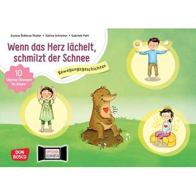 Wenn das Herz lächelt, schmilzt der Schnee 10 Qigong-Übungen für Kinder. Kamishibai Bildkartenset, Set von Sabine Schreiner,Zuzana Šebková-Thaller,