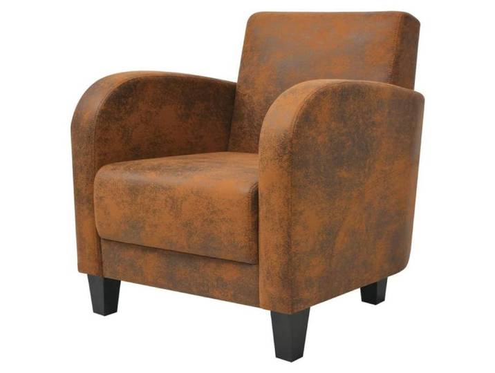 Fauteuil - mango - Marron Similicuir daim M12243588