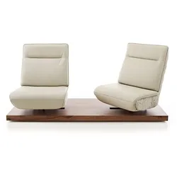 KOINOR Sofa Evino - Free Motion Leder Grau Grey