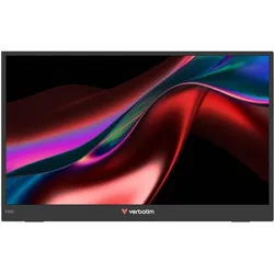 Verbatim Portable 14" FHD Touch Monitor LIGHT (1920 x 1080 Pixel, 14"), Monitor, Schwarz