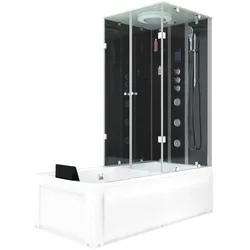 AcquaVapore Whirlpool Wanne Duschtempel Dusche Duschkabine K05-L33 180x90 cm ohne 2K Scheiben Versiegelung