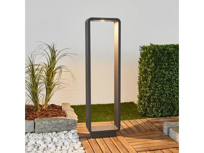 LED Wegeleuchte ninon Lucande, schwarz, Aluminium, Modern