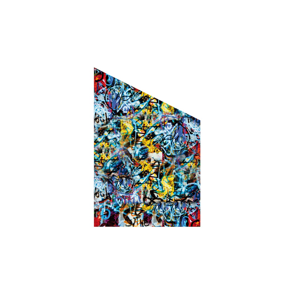 TETZNERJENT VETRO Glasscheibe GRAFFITI B 1200 xH 1800/1200 mm Ecke RE 16971356