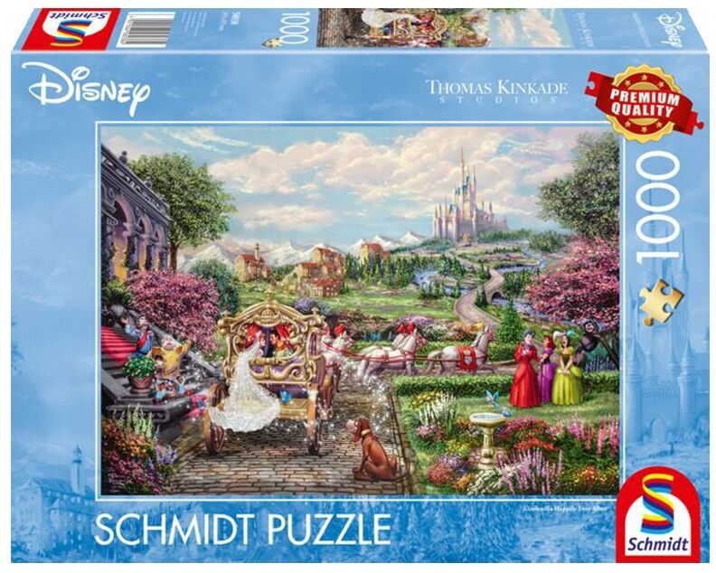 Schmidt Puzzle Disney 1000 pcs, Cendrillon : Et ils vécurent heureux