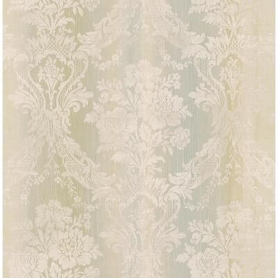 Seabrook Designs Lorinda Ombre Damask Unpasted Wallpaper