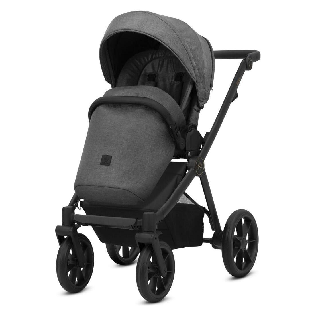 Kunert BRAV 3in1 Kinderwagen in Anthrazit mit Gelrädern und Cosmo Autositz (65280374)