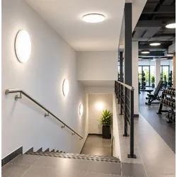 LEDVANCE Surface Circular LED 500 Decken-/Wandleuchte IP44 42W 3000K warmweiß Lichtstärke einstellbar