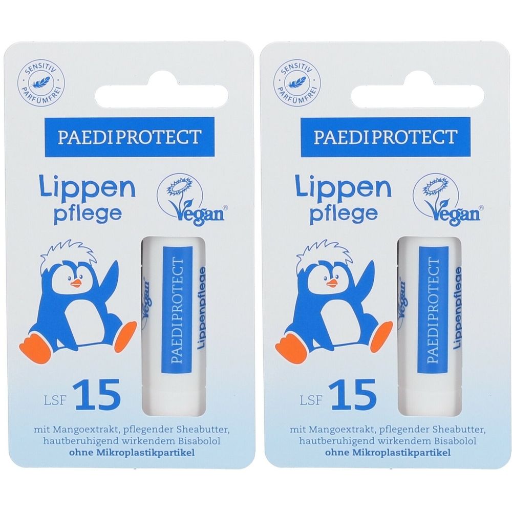 Paediprotect Lippenpflege Lsf15, 4,7g x2 2x4,7 g Lippenstift