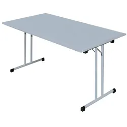 Lüllmann Klapptisch,T-Fuß, 750 x 1800 x 800 mm, lichtgrau
