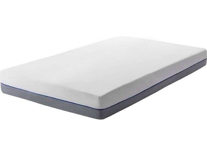BELIANI Memory Schaumstoffmatratze einziges Format Weiß mit Grau 80 x 200 cm Komfortabel Hard Härtegrad