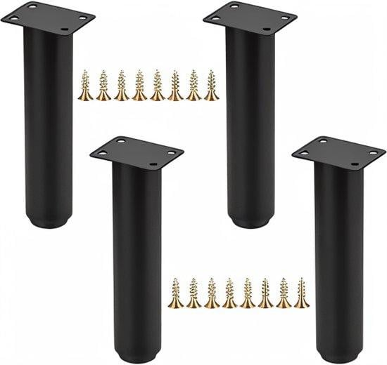 Famanu verstelbare meubelpoten, metaal, zwart, 18-32 cm