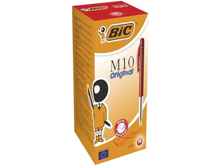 BIC Balpen M10 (0,32 mm) doos à 50 stuks, rood