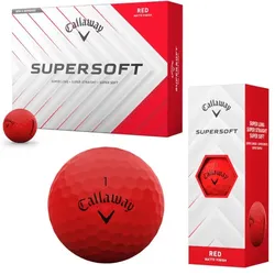 Callaway Supersoft Golfball 12er matt rot