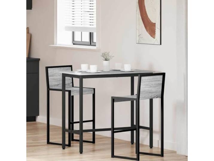 Xolmizyn Stehtisch, Beistelltisch aus Holzwerkstoff & Stahl, 100 x 50 x Höhenverstellbar, Modernes Design, Für Büro & Wohnraum