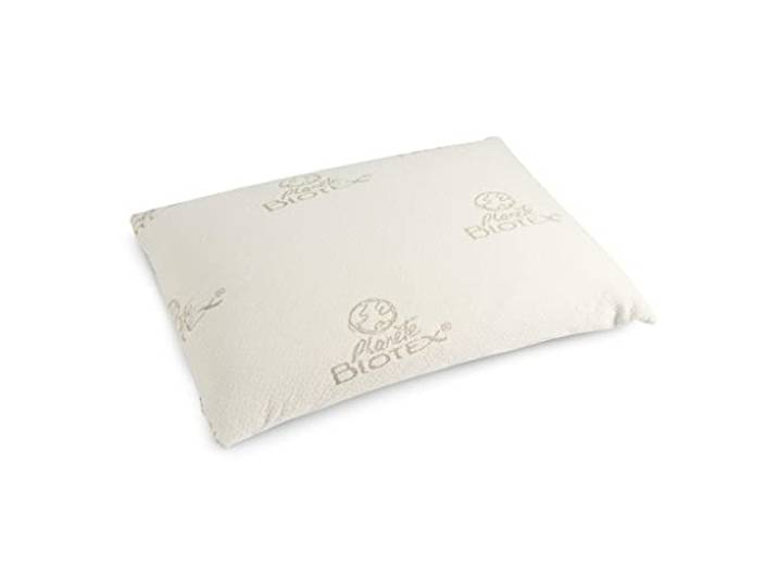BIOTEX Oreiller Mousse mémoire végétale Maïa 40x60 Enveloppe : 100% polyester recyclé\, Garnissage : Mousse mémoire\, Confort d'oreiller : Moelleux\, Position de sommeil : Sur le