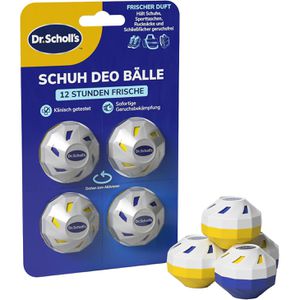 Scholl Schuhdeo Bälle, mit Frischeduft, 12 Stunden Frische, 4 Stück