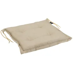 Sitzkissen Florina von Brafab aus Dralon-Stoff, modern, taupe, mit Bändern zur Befestigung
