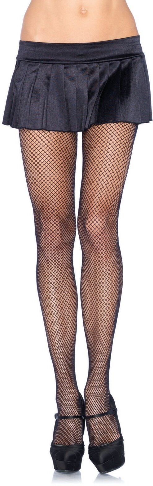 Leg Avenue Collant en Résille Nylon Noir