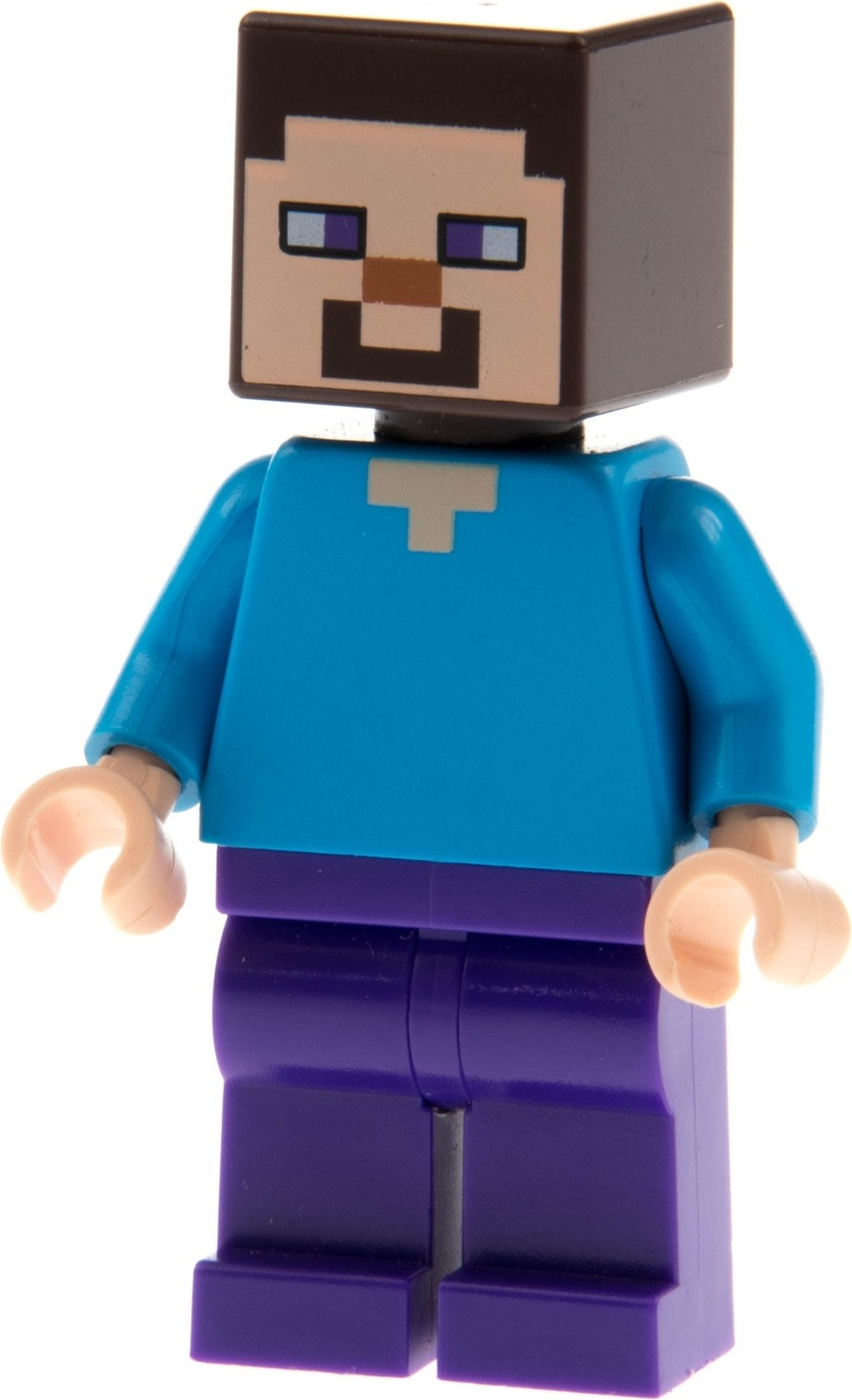 Lego Minifiguur Minecraft Steve met paarse benen