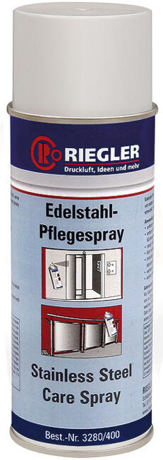 Riegler Spray d'entretien en acier inoxydable, Température -17°C à 120°C, 400 ml (3280/400)