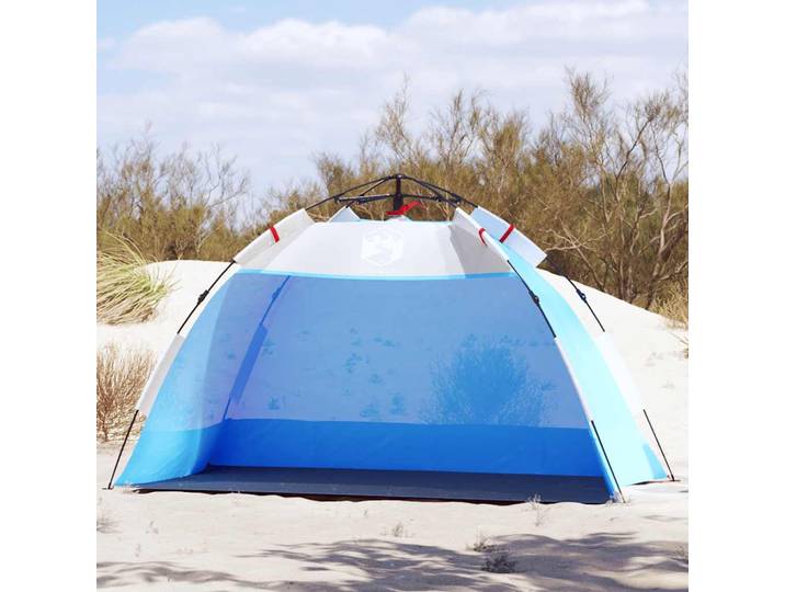 vidaXL Strandzelt 2 Personen Azurblau Quick Release Wasserdicht