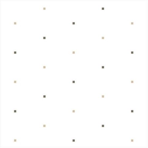 Hewi Duschspritzschutzvorhang 802.52.01038 Dekor squares umber/sand, schwer entflammbar
