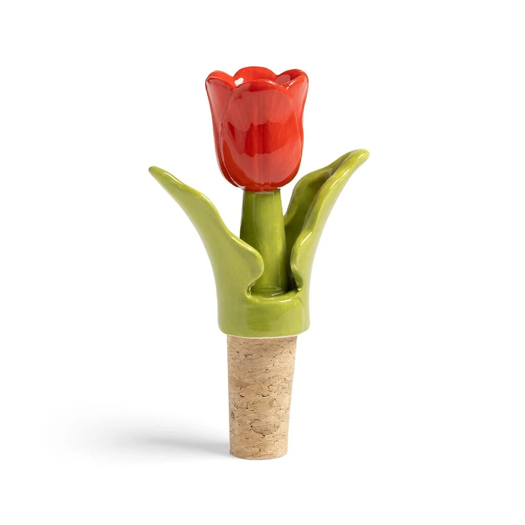 &Klevering Flessenstop Tulp Rood