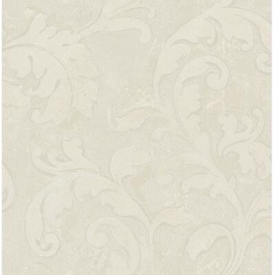 Seabrook Designs Delfina Leaf Trail Unpasted Wallpaper
