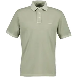 GANT Herren Poloshirt, ausgewaschen - SUNFADED POLO, Washer, Kurzarm, Knopfleiste Grün (Milky Matcha) / L
