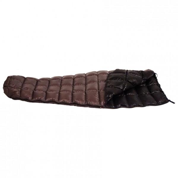 Western Mountaineering - Everlite - Daunenschlafsack Gr 180 cm Zip: Dual Schwarz/Braun