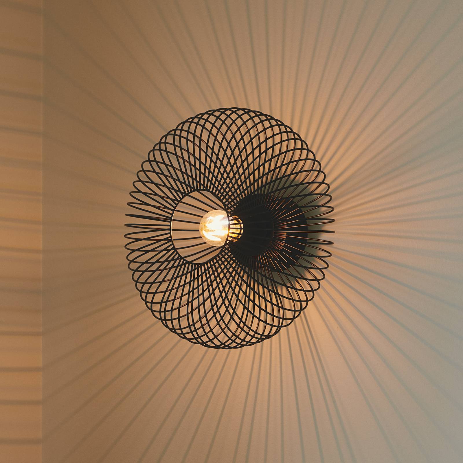 Nordlux Ceiling Light Beroni, dimmable, Black, Living / Dining Room, metal, Ceiling Light