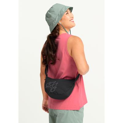Schultertasche JACK WOLFSKIN "ZOYA 4", Damen, Gr. onesize, schwarz, Polyamid, Taschen Schultertasche, Umhängetasche, Schlüsselhaken, Reißverschlussfach