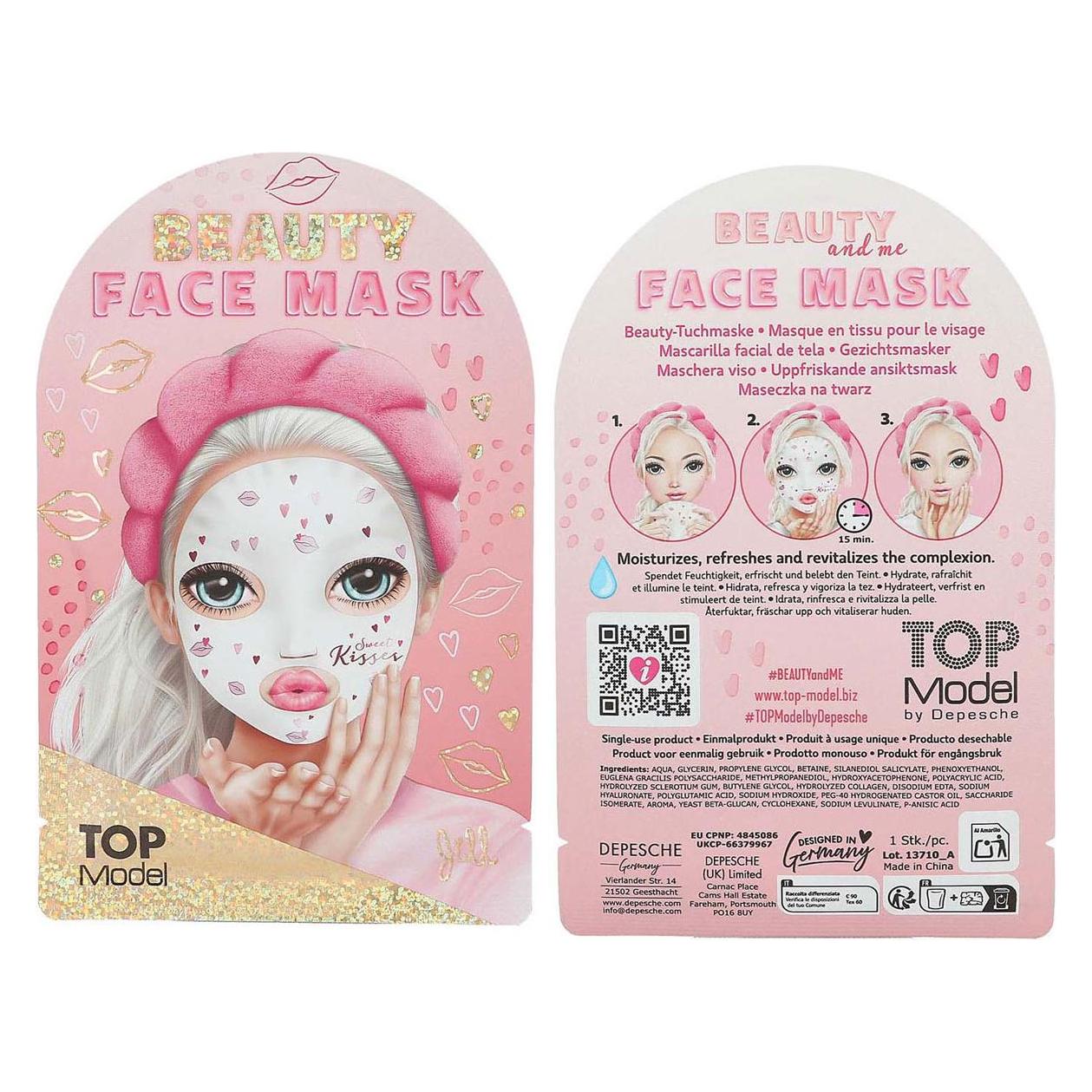 Depesche TOPModel Beauty Tuchmaske BEAUTY and ME (DP13710)